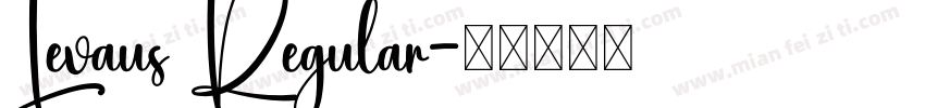 Levaus Regular字体转换
